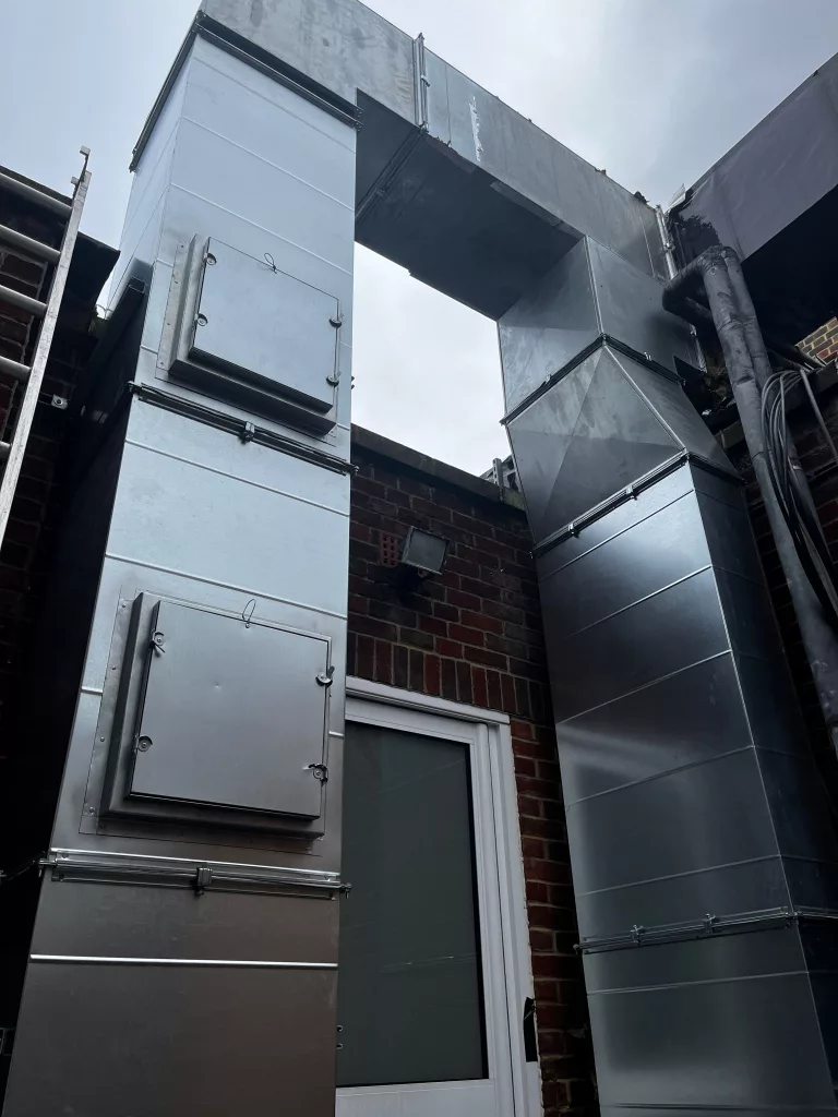 South Farnham School, Farnham – Kitchen Extract Ductwork Replacement project photograph 1