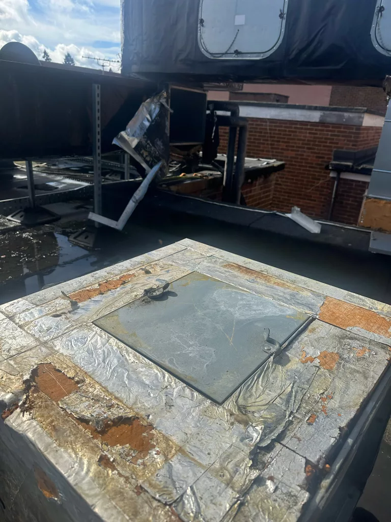 South Farnham School, Farnham – Kitchen Extract Ductwork Replacement project photograph 11