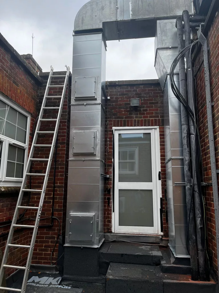 South Farnham School, Farnham – Kitchen Extract Ductwork Replacement project photograph 2