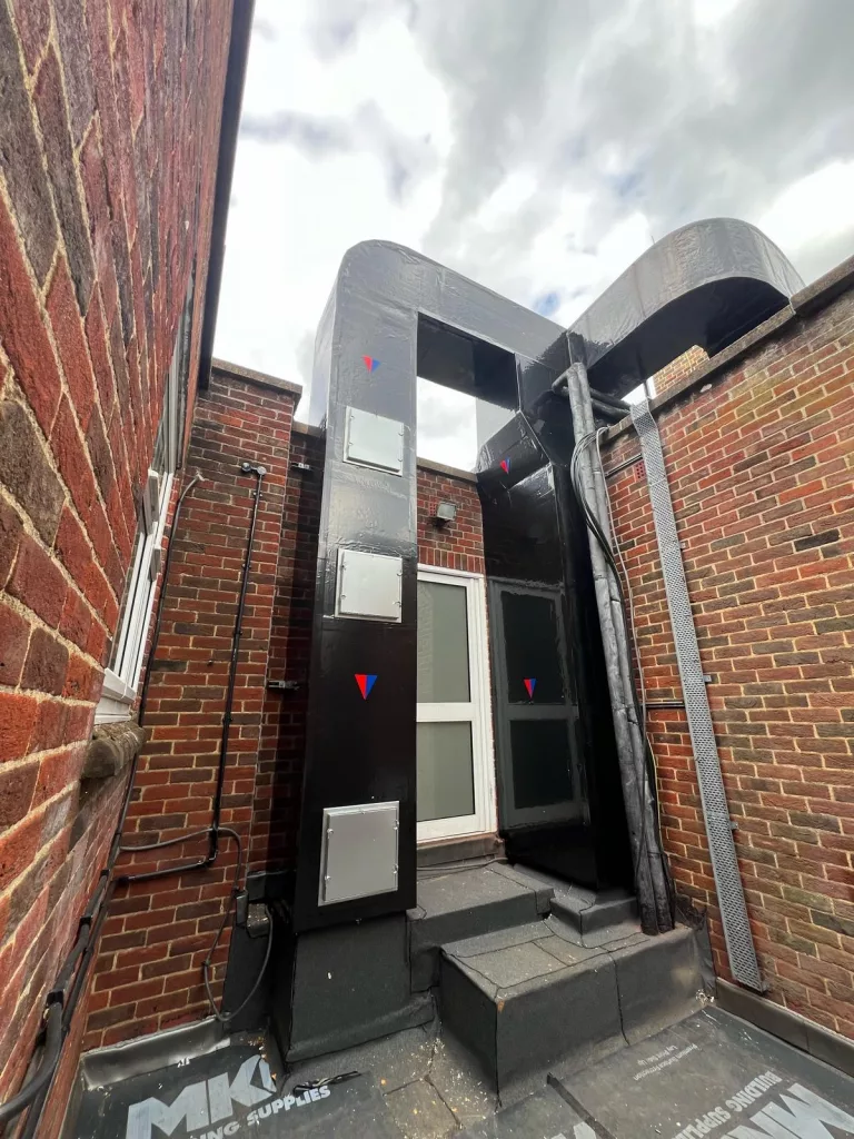 South Farnham School, Farnham – Kitchen Extract Ductwork Replacement project photograph 3