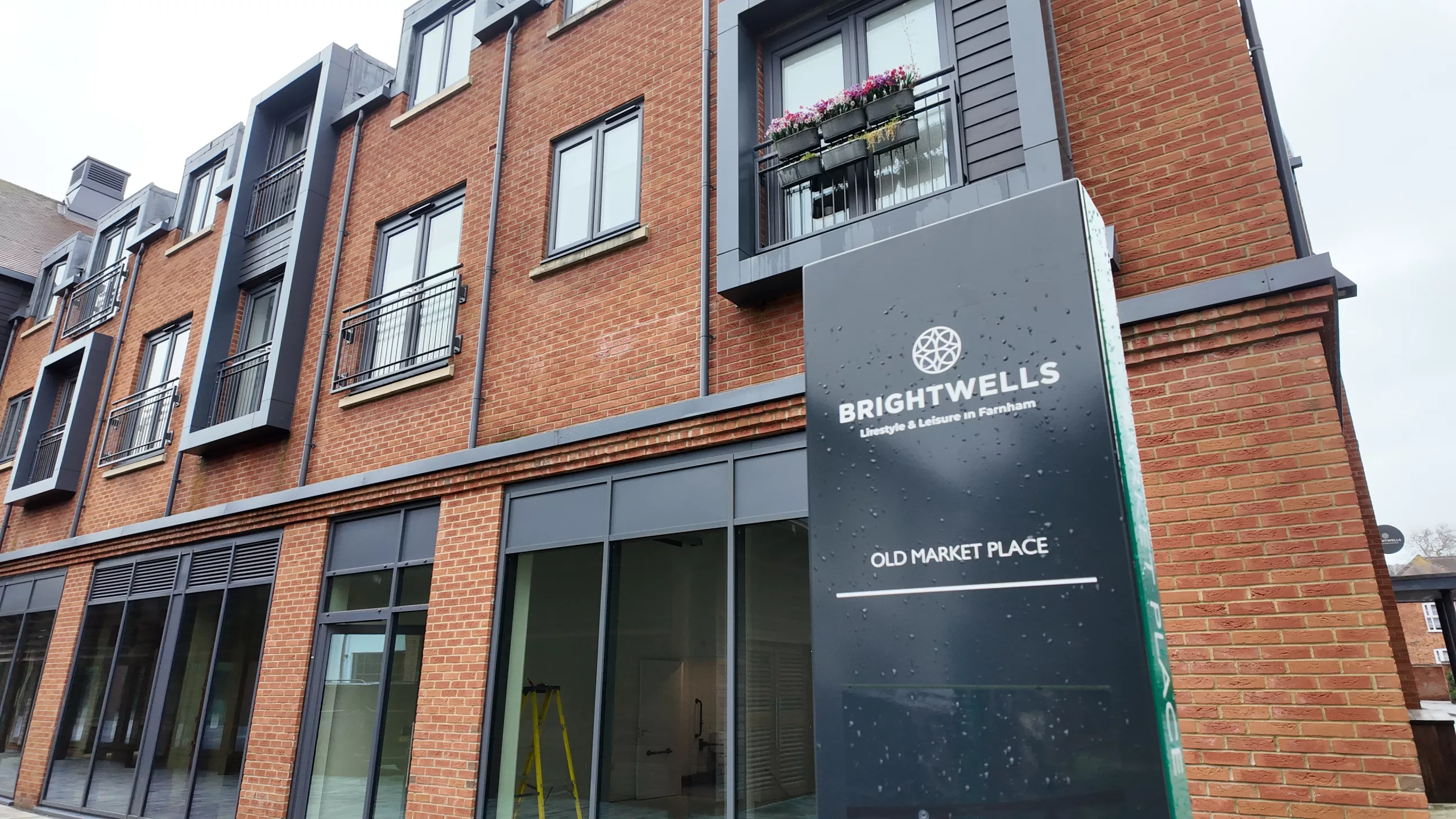 Commercial unit fit out at Brightwells Yard Farnham Surrey