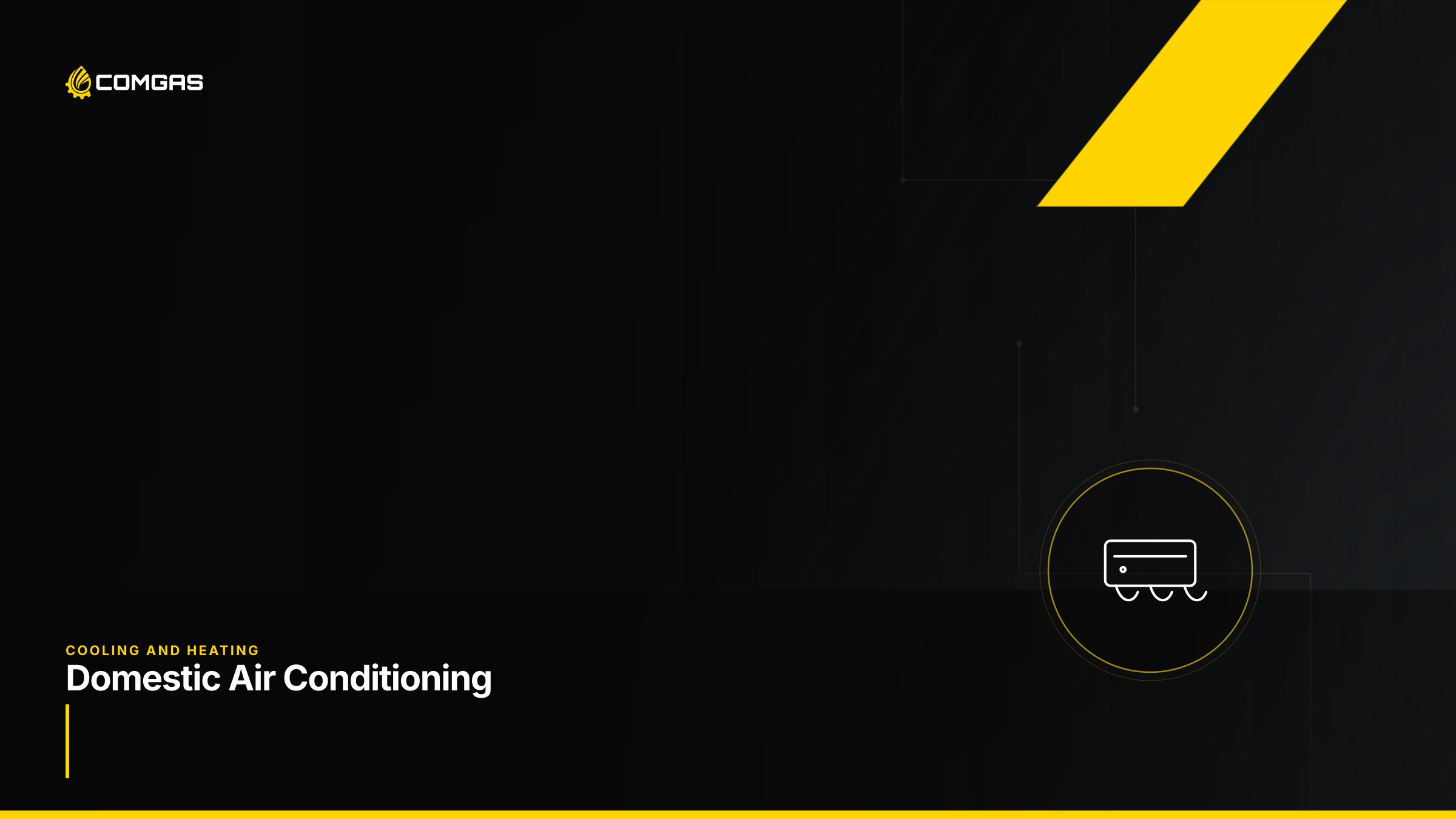 ComGas branded graphic for domestic air conditioning